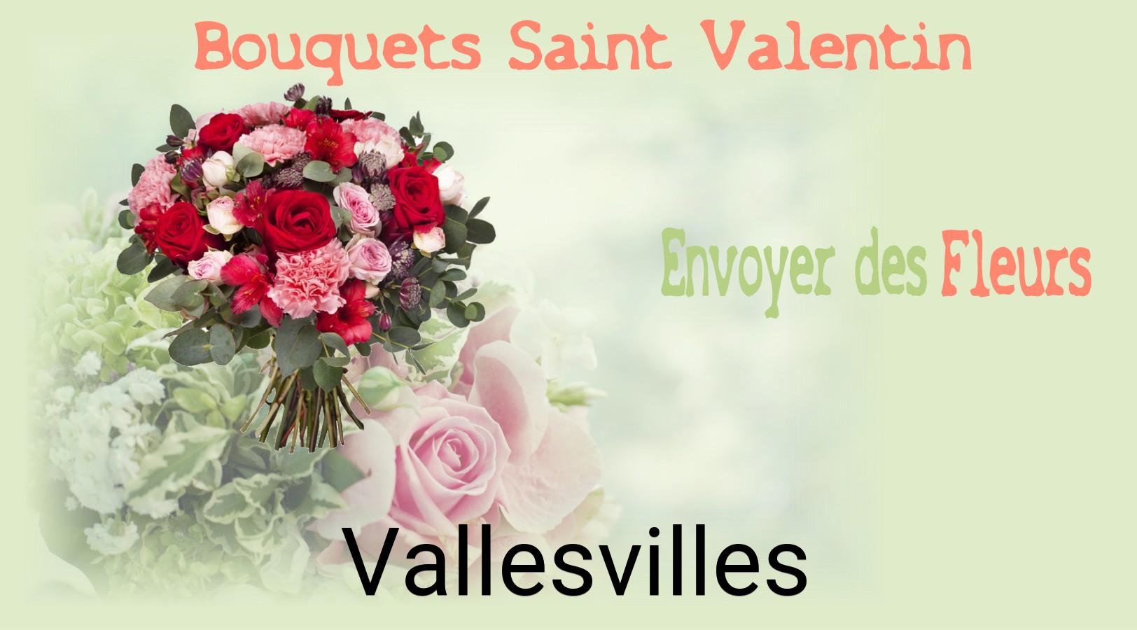 Roses de Saint-Valentin livrées à Vallesvilles